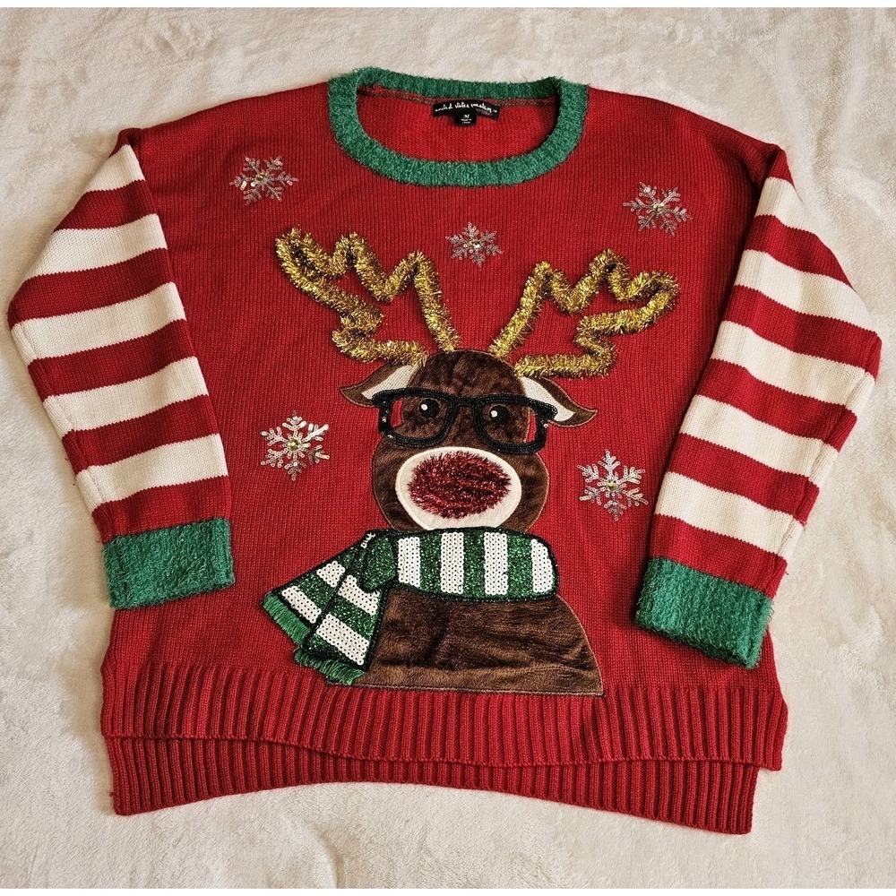 United States Ugly Christmas Sweater Grandma Core Women's Size Medium